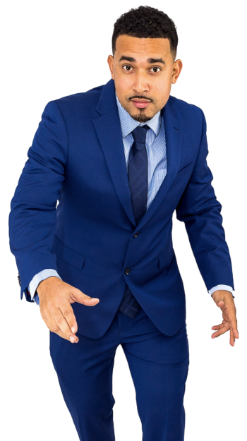 chris in blue suit